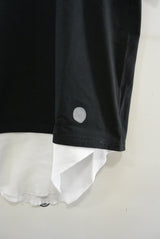 2016 S/S NUMBER (N)INE    LAYERED T-SHIRTS_TANK TOP BLACKxWHITE