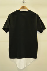 2016 S/S NUMBER (N)INE    LAYERED T-SHIRTS_TANK TOP BLACKxWHITE