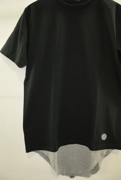 2016 S/S NUMBER (N)INE    LAYERED T-SHIRTS_TANK TOP BLACKxGRAY