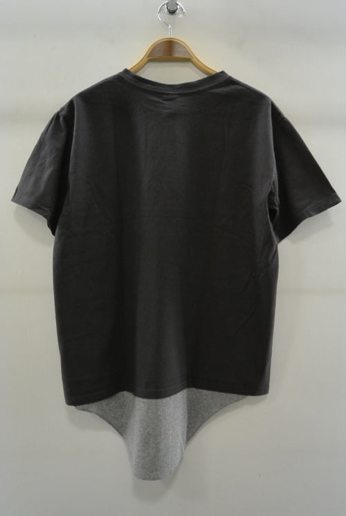 2016 S/S NUMBER (N)INE LAYERED T-SHIRTS/GARMENT DYE_TANK TOP C GRAYxGRAY
