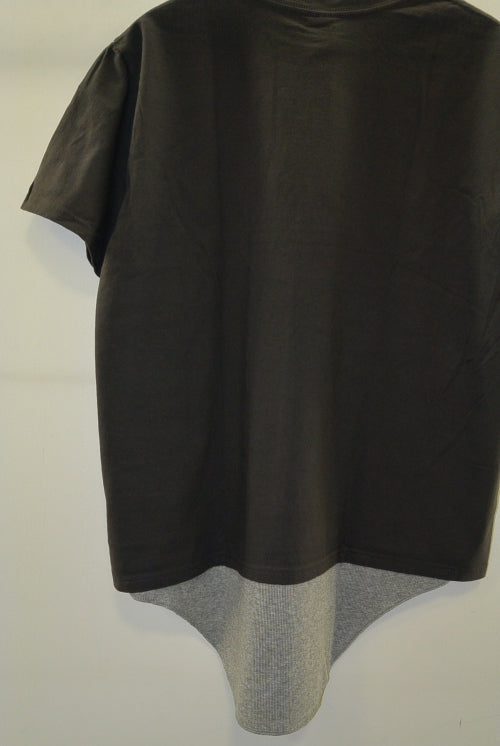 2016 S/S NUMBER (N)INE LAYERED T-SHIRTS/GARMENT DYE_TANK TOP C GRAYxGRAY