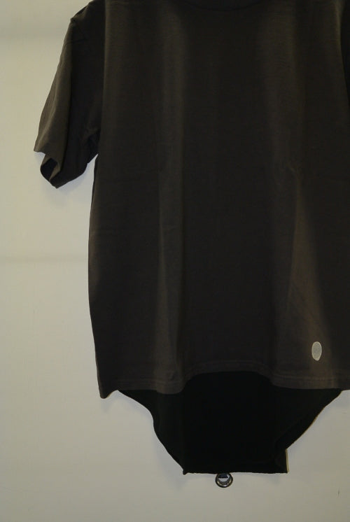 2016 S/S NUMBER (N)INE LAYERED T-SHIRTS/GARMENT DYE_TANK TOP C GRAYxBLACK