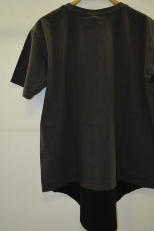 2016 S/S NUMBER (N)INE LAYERED T-SHIRTS/GARMENT DYE_TANK TOP C GRAYxBLACK
