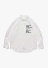 2026 S/S WTAPS BD 01 / LS / CTPL. OXFORD. RF