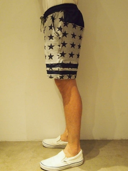 2018 S/S M sweat short pants (star pattern) (h.gray)