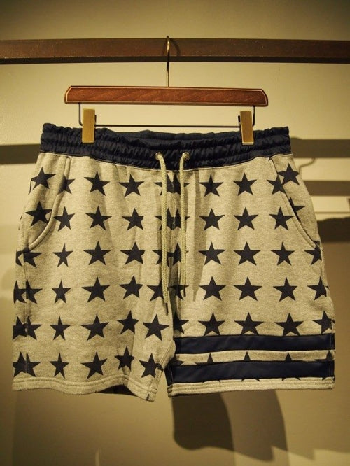 2018 S/S M sweat short pants (star pattern) (h.gray)