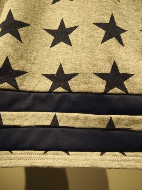 2018 S/S M sweat short pants (star pattern) (h.gray)