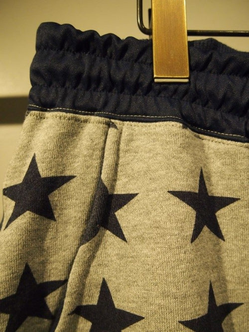2018 S/S M sweat short pants (star pattern) (h.gray)