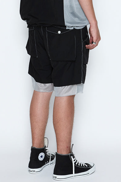 2017 S/S NUMBER (N)INE BOX POCKET SHORTS_NYLON