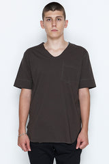 2017 S/S NUMBER (N)INE POCKET V NECK CUT&SEW CHARCOAL