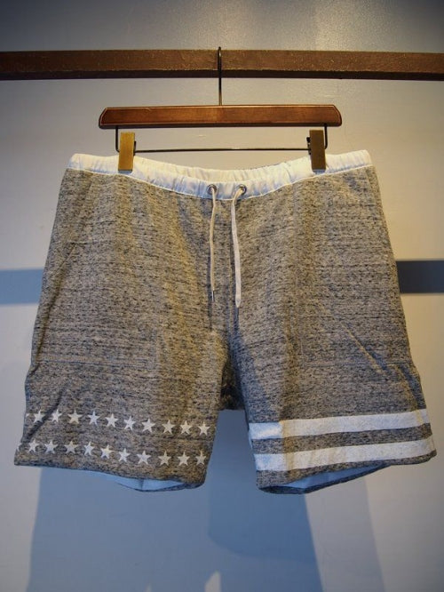 2017 S/S M reversible sweat shorts heather gray / white