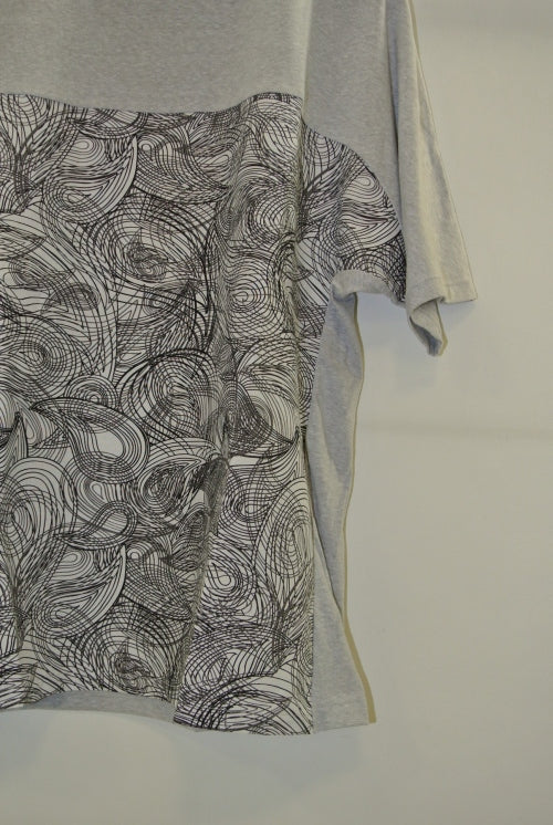 2014 S/S JAMA RICO C/N/R NEP TENJIKU×BIG PAYSLEY PRINT BROAD GREY