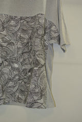 2014 S/S JAMA RICO C/N/R NEP TENJIKU×BIG PAYSLEY PRINT BROAD GREY