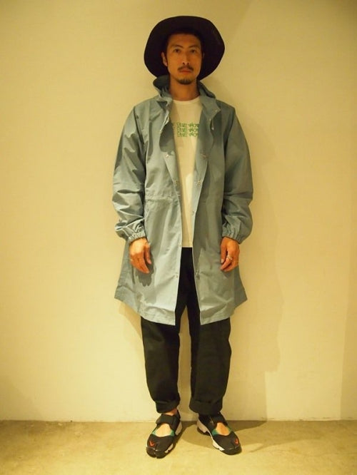2018 S/S M hoodie raincoat blue gray