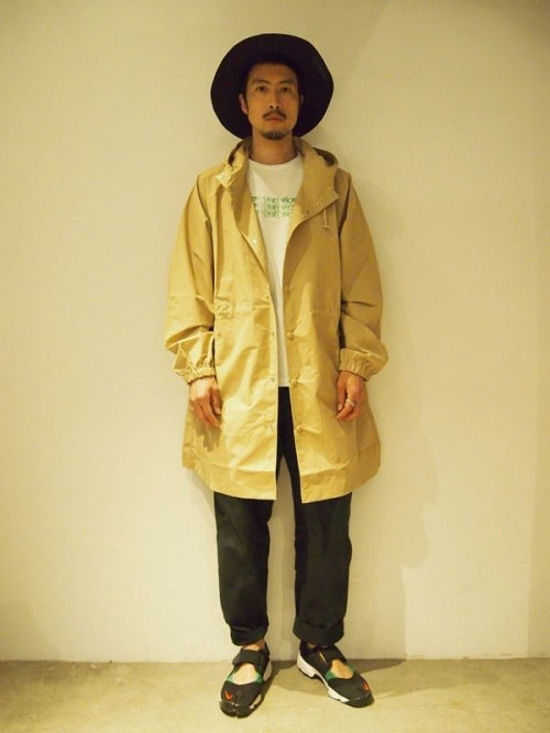 2018 S/S M hoodie raincoat camel