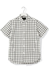 2015 S/S NUMBER (N)INE REGULAR COLOR SHIRTS S/S_CHECK WHITE