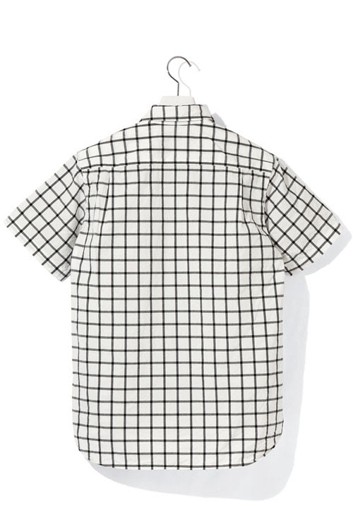2015 S/S NUMBER (N)INE REGULAR COLOR SHIRTS S/S_CHECK WHITE