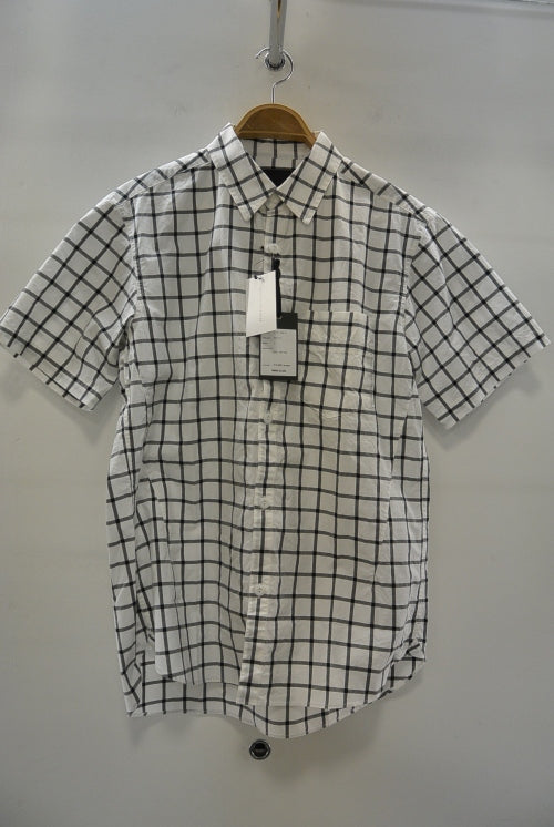2015 S/S NUMBER (N)INE REGULAR COLOR SHIRTS S/S_CHECK WHITE