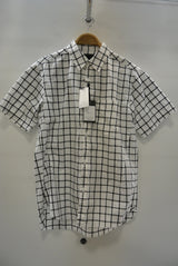 2015 S/S NUMBER (N)INE REGULAR COLOR SHIRTS S/S_CHECK WHITE