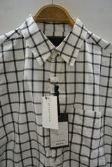 2015 S/S NUMBER (N)INE REGULAR COLOR SHIRTS S/S_CHECK WHITE