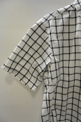 2015 S/S NUMBER (N)INE REGULAR COLOR SHIRTS S/S_CHECK WHITE