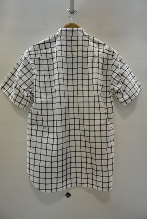 2015 S/S NUMBER (N)INE REGULAR COLOR SHIRTS S/S_CHECK WHITE