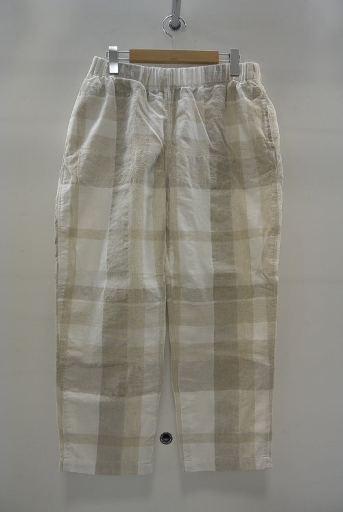 2015 S/S JAMA RICO COTTON LINEN CHECK BOXER PT WHITE