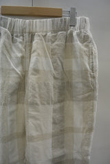 2015 S/S JAMA RICO COTTON LINEN CHECK BOXER PT WHITE
