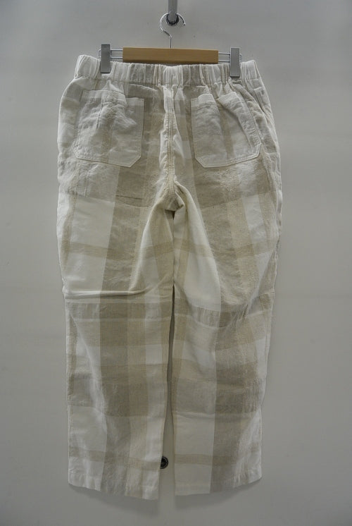 2015 S/S JAMA RICO COTTON LINEN CHECK BOXER PT WHITE