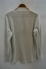 2015 S/S GalaabenD 10G リネンローゲージニット lace up front SH 04/ECRU