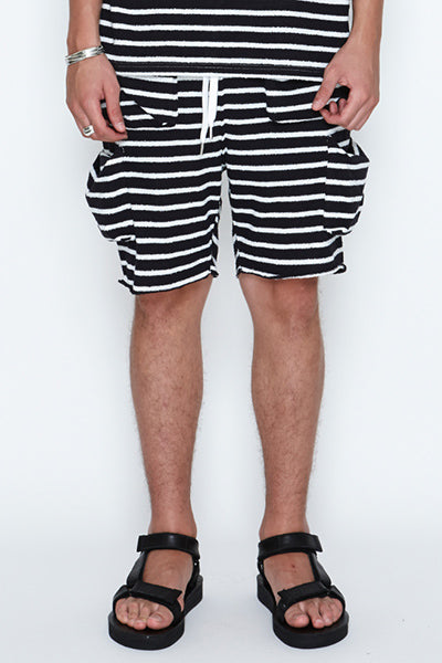 2017 S/S NUMBER (N)INE BORDER BOX POCKET SHORTS_PILE