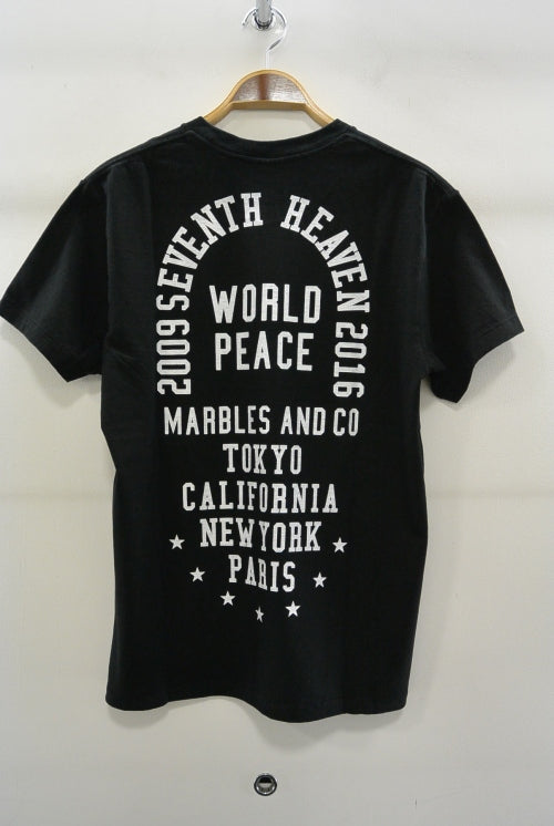 2016 S/S MARBLES SEVENTH HEAVEN TEE BLACK