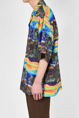 2023 S/S LAD MUSICIAN PALMTREE SHORT SLEEVE OPEN COLLAR SHIRT