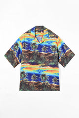 2023 S/S LAD MUSICIAN PALMTREE SHORT SLEEVE OPEN COLLAR SHIRT