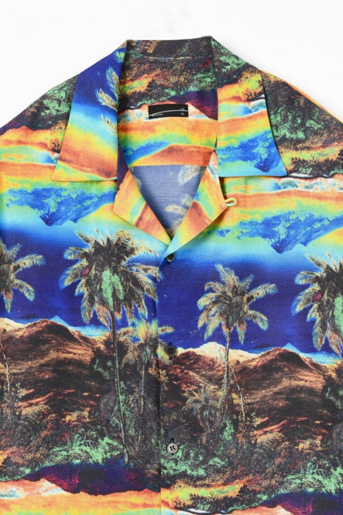 2023 S/S LAD MUSICIAN PALMTREE SHORT SLEEVE OPEN COLLAR SHIRT