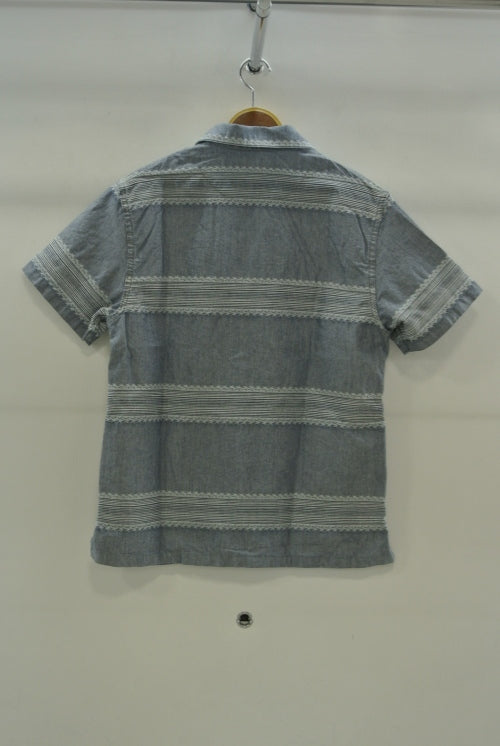  2014 S/S M original star jacquard chambray shirts indigo