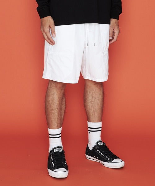 2020 S/S NUMBER (N)INE COTTON-POLYESTER DRAWSTRING SHORTS