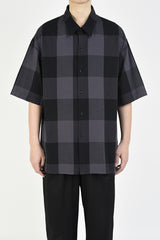 2020 S/S LAD MUSICIAN R/C BLOCK CHECK SHORT SLEEVE BIG SHIRT