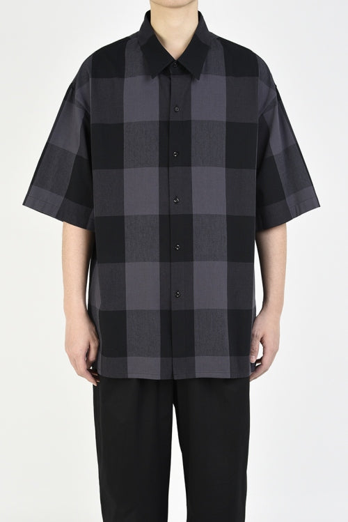 2020 S/S LAD MUSICIAN R/C BLOCK CHECK SHORT SLEEVE BIG SHIRT