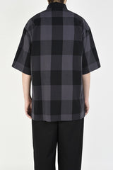 2020 S/S LAD MUSICIAN R/C BLOCK CHECK SHORT SLEEVE BIG SHIRT