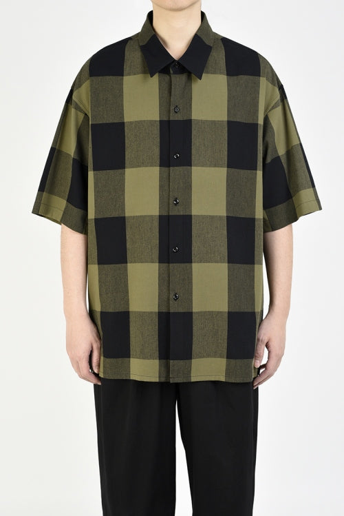 2020 S/S LAD MUSICIAN R/C BLOCK CHECK SHORT SLEEVE BIG SHIRT