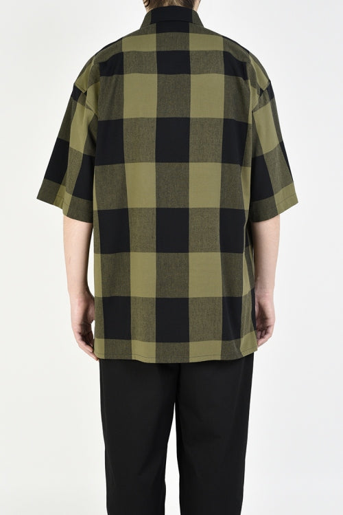 2020 S/S LAD MUSICIAN R/C BLOCK CHECK SHORT SLEEVE BIG SHIRT