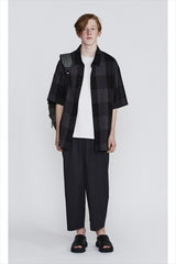 2020 S/S LAD MUSICIAN R/C BLOCK CHECK SHORT SLEEVE BIG SHIRT