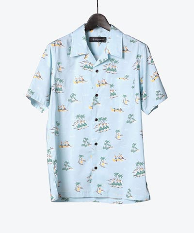 2018 S/S LOUNGE LIZARD COTTON RAYON LAWN ALOHA SHIRT