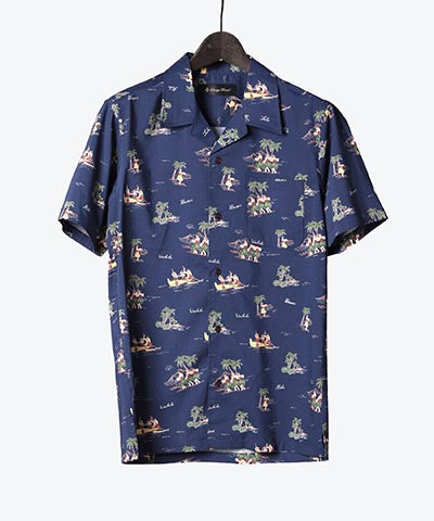2018 S/S LOUNGE LIZARD COTTON RAYON LAWN ALOHA SHIRT