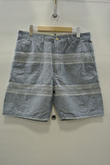 2014 S/S M original star jacquard chambray short pants indigo