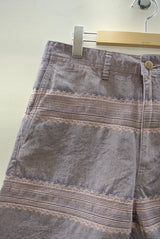2014 S/S M original star jacquard chambray short pants pink indigo