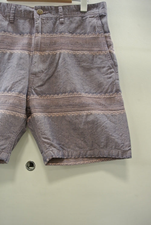 2014 S/S M original star jacquard chambray short pants pink indigo