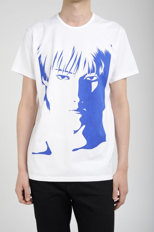 2015 S/S LAD MUSICIAN CREW NECK PRINT T-SHIRT PERMANENT ROCKER LAD MUSICIAN X ATSUSHI KAMIJO WHITE