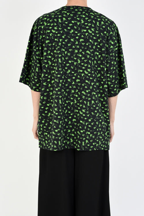 2019 S/S LAD MUSICIAN HAZED FLOWER SUPER BIG T-SHIRT
